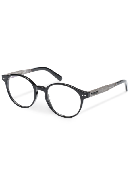 WOODFELLAS Wood/Acetate Optical Solln 10929 Holz/Acetat chalk oak/black