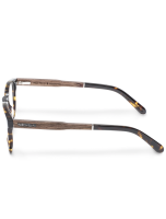 WOODFELLAS Wood/Acetate Optical Sendling 10931 Holz/Acetat walnut/havana