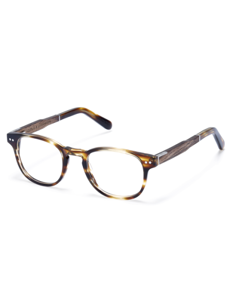 WOODFELLAS Wood/Acetate Optical Bogenhausen Premium 10936 Holz/Acetat walnut/havana