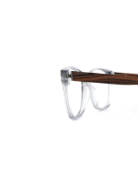 WOODFELLAS Wood/Acetate Optical Sendling Premium 10937 Holz/Acetat walnut/grey