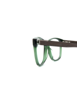 WOODFELLAS Wood/Acetate Optical Sendling Premium 10937 Holz/Acetat grey oak/crystal green