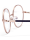 WOODFELLAS Wood/Titanium Optical Nassenfels 10961 Holz/Titan walnut/rosé gold