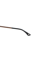 WOODFELLAS Wood/Acetate Optical Pfersee 11002 Holz/Acetat macassar/black