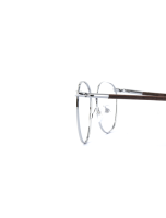 WOODFELLAS Wood/Titanium Optical Braunfels 11010 Holz/Titan macassar/slv shiny