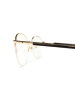 WOODFELLAS Halfrim Titanium Optical Cloudburst 11017 Holz/Titan curled/gold shiny