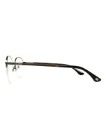 WOODFELLAS Halfrim Titanium Optical Cloudburst 11017 Holz/Titan walnut/gun shiny