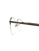 WOODFELLAS Halfrim Titanium Optical Cloudburst 11017 Holz/Titan walnut/gun shiny