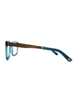 WOODFELLAS Wood/Acetate Optical Eysome 11019 Holz/Acetat walnut/indigo