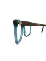 WOODFELLAS Wood/Acetate Optical Jasper 11022 Holz/Acetat walnut/indigo