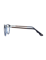 WOODFELLAS Wood/Acetate Optical Point 11037 Holz/Acetat macassar/blue