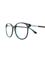 WOODFELLAS Wood/Acetate Optical Prospect 11038 Holz/Acetat macassar/blue