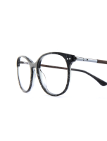 WOODFELLAS Wood/Acetate Optical Prospect 11038 Holz/Acetat curled/grey