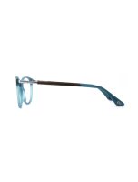 WOODFELLAS Wood/Acetate Optical Prospect 11038 Holz/Acetat walnut/blue