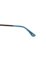 WOODFELLAS Wood/Acetate Optical Prospect 11038 Holz/Acetat walnut/blue