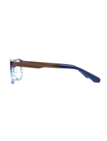 WOODFELLAS Wood/Acetate Optical Reflect 11039 Holz/Acetat walnut/blue