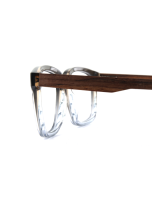 WOODFELLAS Wood/Acetate Optical Reflect 11039 Holz/Acetat macassar/blk
