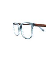 WOODFELLAS Wood/Acetate Optical Vary 11045 Holz/Acetat macassar blue