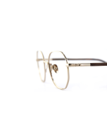 WOODFELLAS Wood/Titanium Optical Flex 11051 Holz/Titan macassar gold