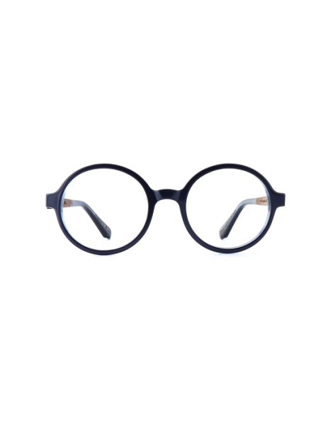 WOODFELLAS Wood/Acetate Optical Oasis 11057 Holz/Acetat curled/blue
