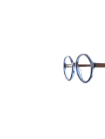 WOODFELLAS Wood/Acetate Optical Oasis 11057 Holz/Acetat curled/blue