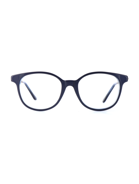 WOODFELLAS Wood/Acetate Optical Sand 11070  curled/blue