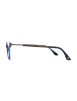 WOODFELLAS Wood/Acetate Optical Sand 11070  curled/blue