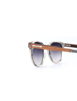 WOODFELLAS Sunglasses Pottenstein shiny 10776 Holz/Acetat macassar/grey
