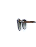 WOODFELLAS Sunglasses Trostberg shiny 10777 Holz/Acetat curled/crystal grey