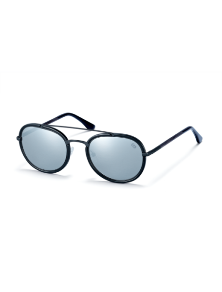 WOODFELLAS Sunglasses Breitenstein 10785 Holz/Edelstahl black oak-blk