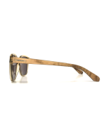 WOODFELLAS Sunglasses Basic Wallerstein 10794 Holz/Acetat curled-lt/gold