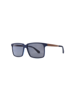 WOODFELLAS Wood/Acetate Sunglasses Next 11043_S  curled blue