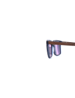 WOODFELLAS Wood/Acetate Sunglasses Next 11043_S  curled blue