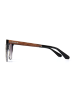 WOODFELLAS Sunglasses Aspect 11713 Holz/Acetat macassar/blk-gy