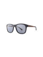 WOODFELLAS Sunglasses Mirror 11719 Holz/Acetat curled/blk