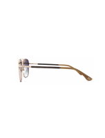 WOODFELLAS Sunglasses Panorama 11720 Holz/Edelstahl curled/gold