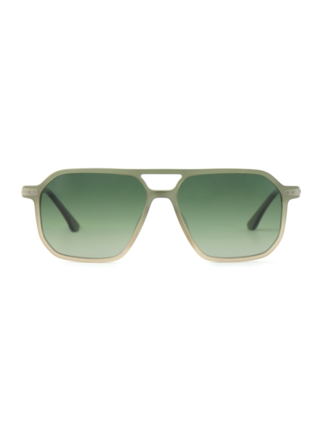 WOODFELLAS Sunglasses Jog 11728 Holz/Acetat walnut/green