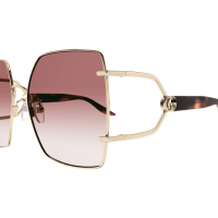 Gucci Frau Asian Fitting GOLD METALL GG1564SA Japan - Farbcode 004