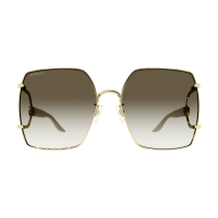 Gucci Frau Asian Fitting GOLD METALL GG1564SA Japan -...