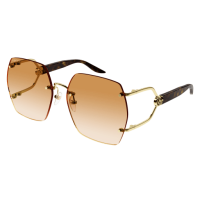 Gucci Frau Asian Smart Fitting GOLD METALL GG1562S Japan...