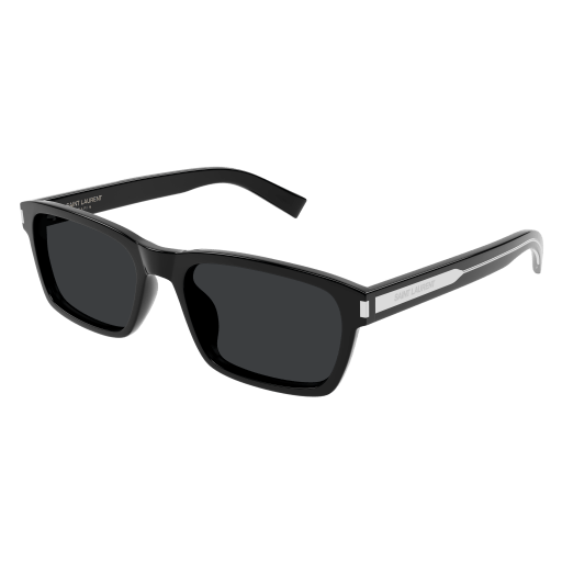 Saint Laurent Mann Asian Smart Fitting SCHWARZ RECYCLED ACETATE SL 662 Japan
