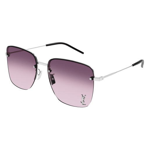 Saint Laurent Frau Asian Smart Fitting SILBER METALL SL 312 M Italien - Farbcode 011