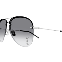 Saint Laurent Unisex International SILBER METALL CLASSIC 11 M Italien