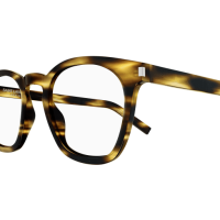 Saint Laurent Unisex International HAVANNA RECYCLED ACETATE SL 30 SLIM Italien