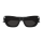 Alexander Mcqueen Frau Asian Fitting SCHWARZ RECYCLED ACETATE AM0440SA Italien - Farbcode 001