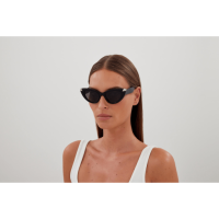 Alexander Mcqueen Frau International SCHWARZ RECYCLED ACETATE AM0442S Italien - Farbcode 001