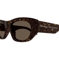 Alexander Mcqueen Unisex Asian Smart Fitting HAVANNA RECYCLED ACETATE AM0450S Italien