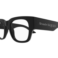 Alexander Mcqueen Frau International SCHWARZ RECYCLED ACETATE AM0455O Italien