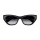 Alexander Mcqueen Frau Asian Smart Fitting SCHWARZ RECYCLED ACETATE AM0465S Italien