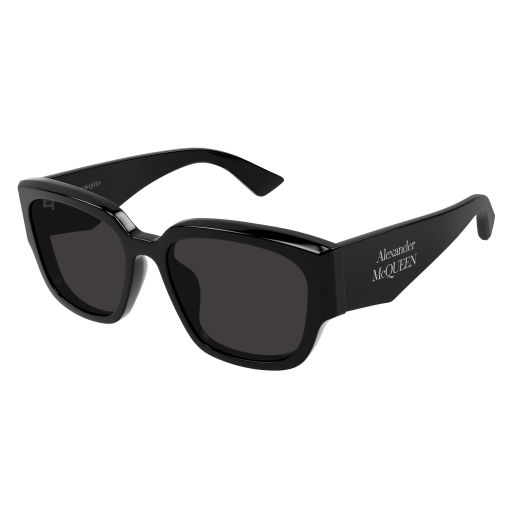Alexander Mcqueen Frau Asian Smart Fitting SCHWARZ RECYCLED ACETATE AM0468S Italien - Farbcode 001