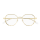 Alexander Mcqueen Unisex Asian Smart Fitting GOLD METALL AM0479O Japan